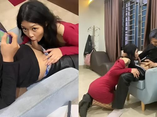 捲髮女孩和她的男朋友...